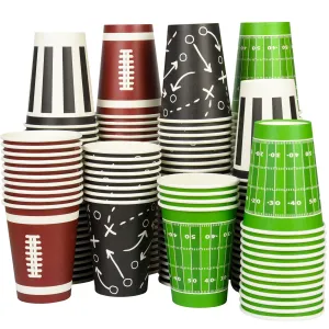 200 Football Themed Disposable Paper Cups