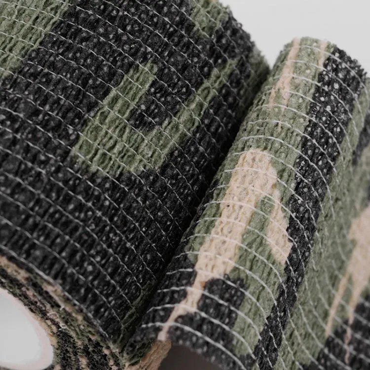 4.5m X 5cm Self-Adhesive Non-Woven Outdoor Camouflage Tape Bandage(Snow Black and White Camouflage No. 7)