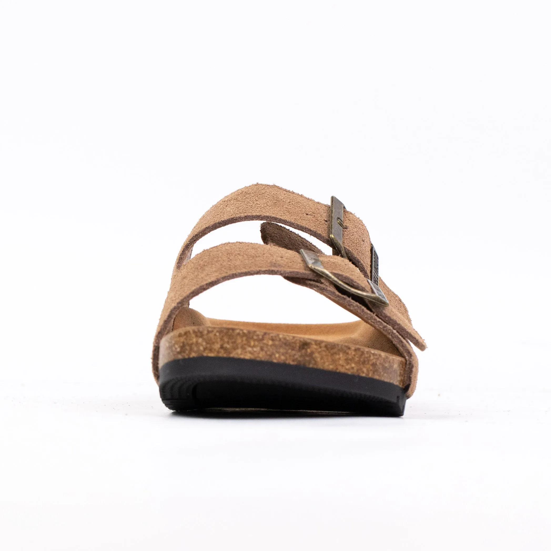 #8333 Open Toe Suede Double Buckle Sandals
