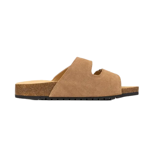 #8333 Open Toe Suede Double Buckle Sandals