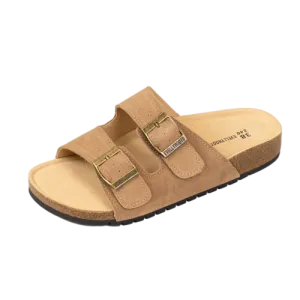 #8333 Open Toe Suede Double Buckle Sandals