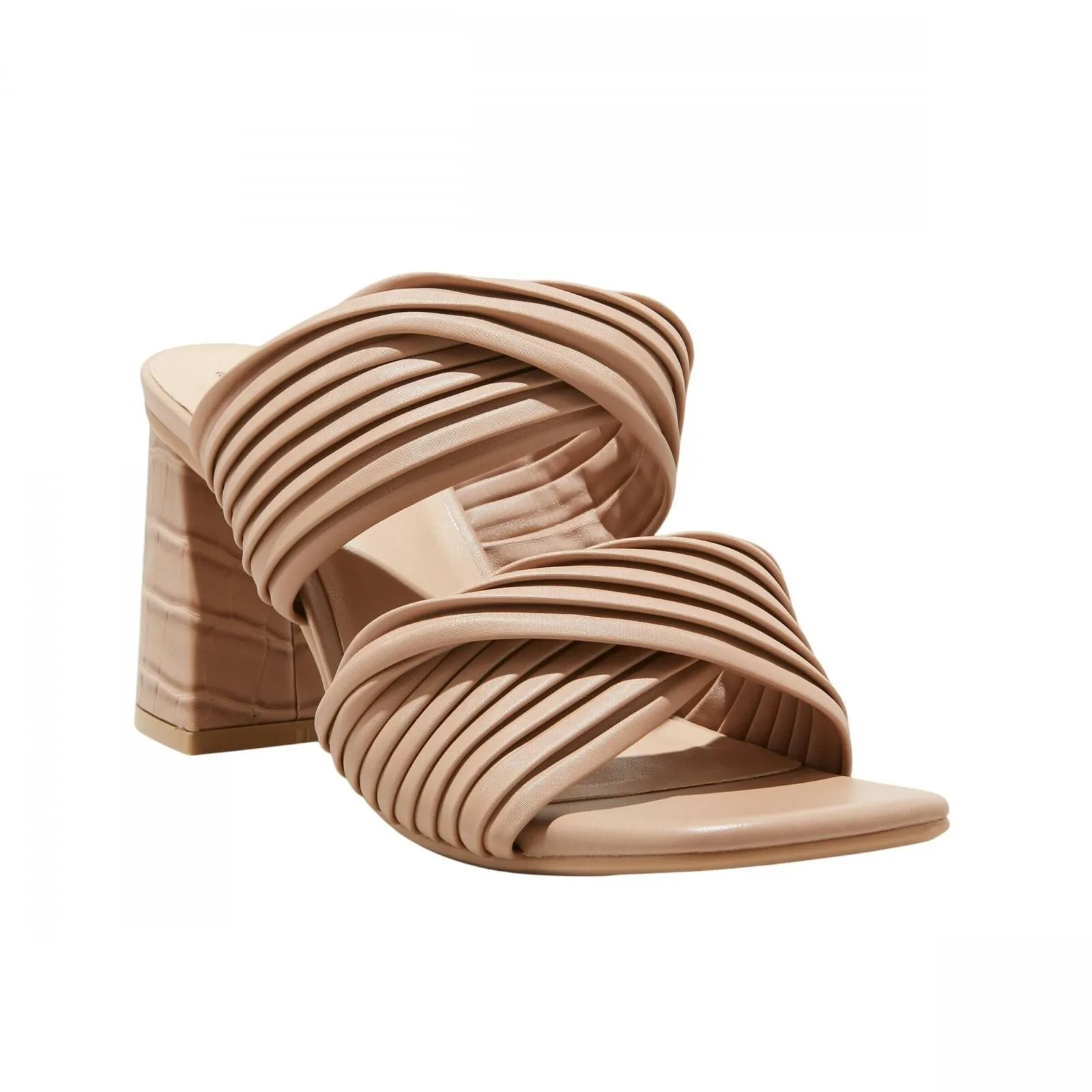 A New Day Womens Jessa Mule Heels 87931523 Brown 8.5M