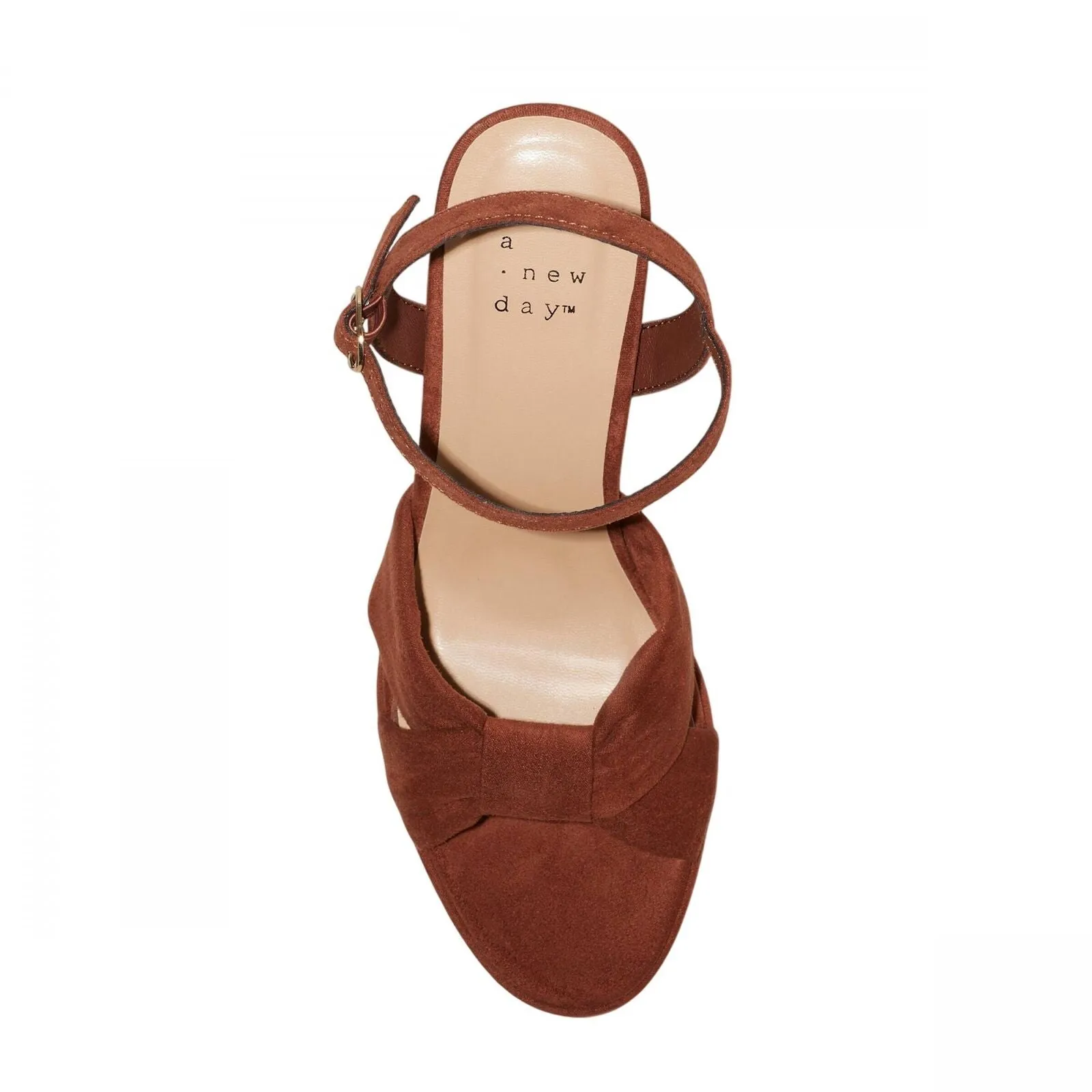 A New Day Womens Riah Platform Heels with Memory Foam Insole 88075194 Brown 9M