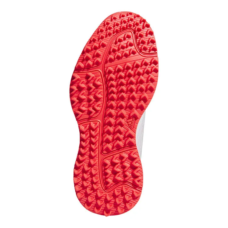 adidas Adizero ZG Spikeless Junior Golf Shoes - Cloud White/Core Black/Lucid Red