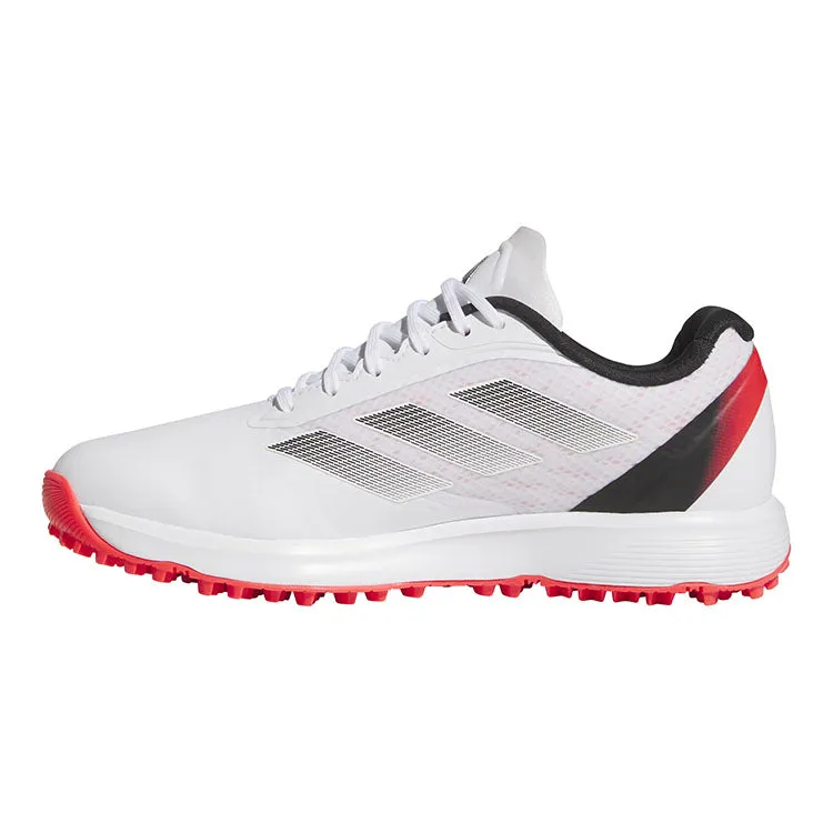 adidas Adizero ZG Spikeless Junior Golf Shoes - Cloud White/Core Black/Lucid Red