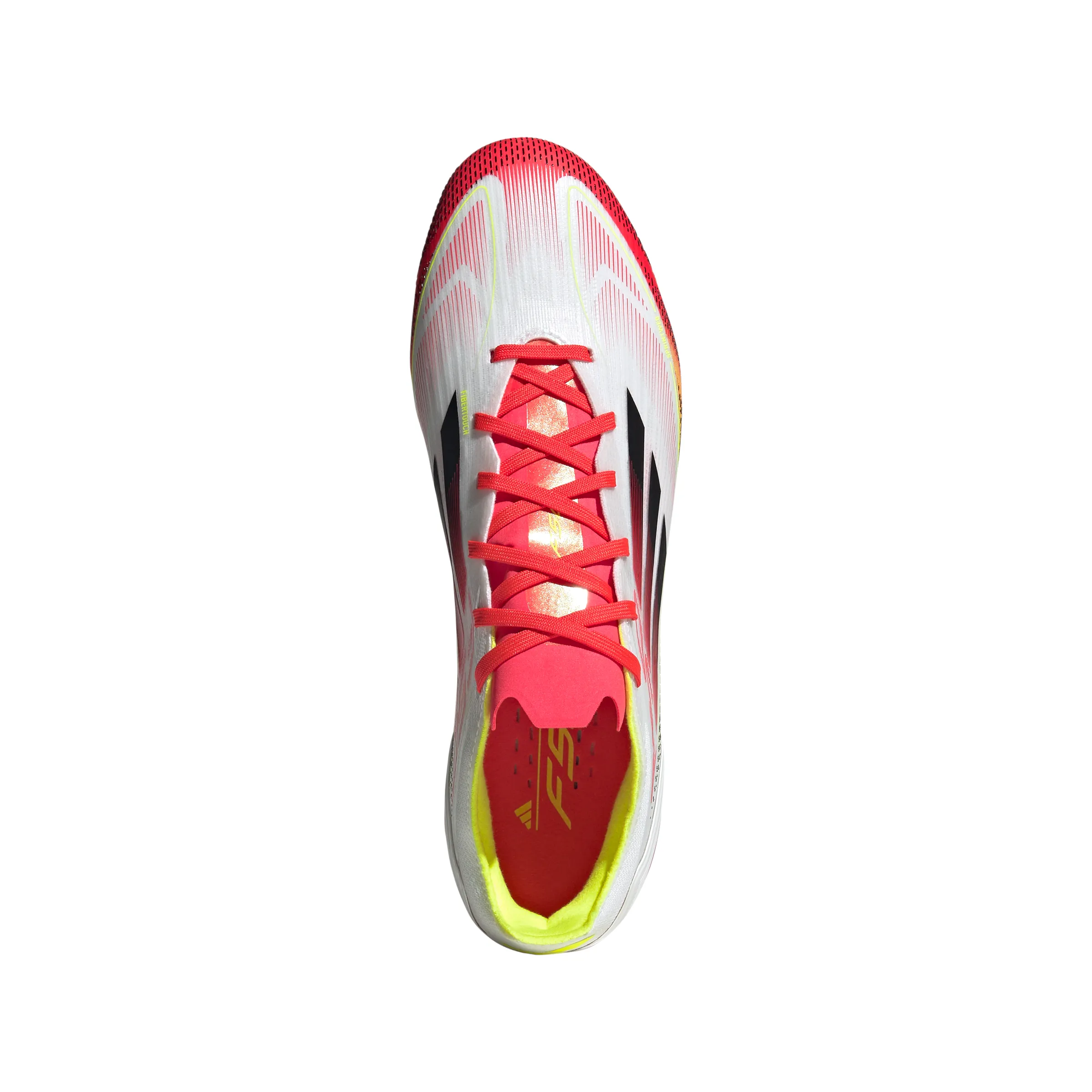 Adidas F50 Pro FG Boots - White/Black/Yellow