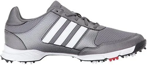 adidas Men's Tech Response Golf Shoe, Iron Metallic/White, 10.5 M US