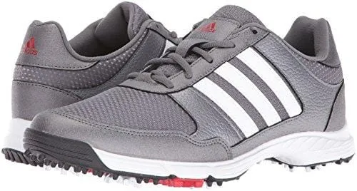 adidas Men's Tech Response Golf Shoe, Iron Metallic/White, 10.5 M US