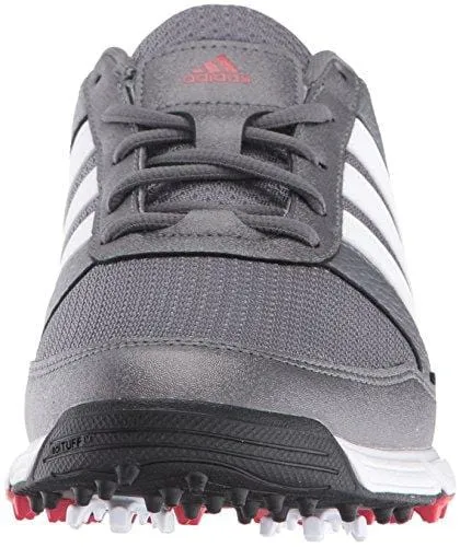 adidas Men's Tech Response Golf Shoe, Iron Metallic/White, 10.5 M US