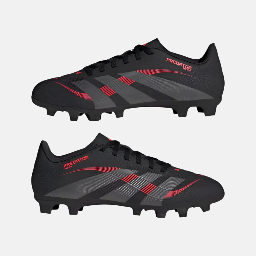 Adidas Predator Club Firm Multi-Ground Football Shoes -Core Black/Grey Four/Lucid Red