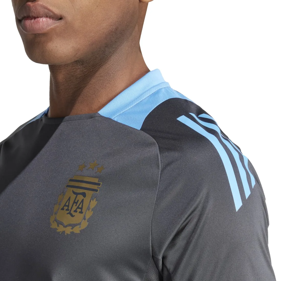 Argentina Tiro 24 Adidas Competition Men's Training Jersey Grey