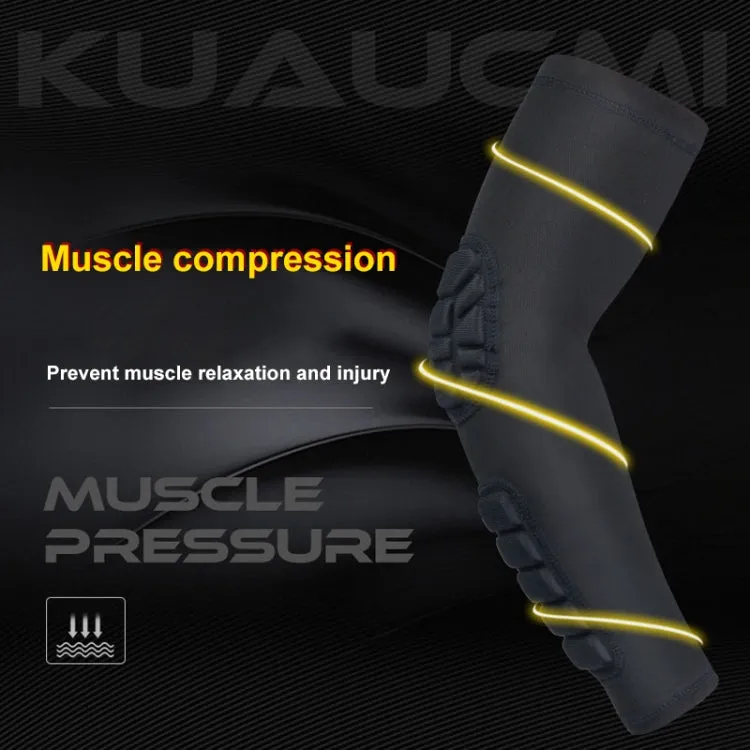 Basketball Sleeve Cellular Anti-collision Anti-slip Compression Elbow Protective Gear, Size:M(Black)