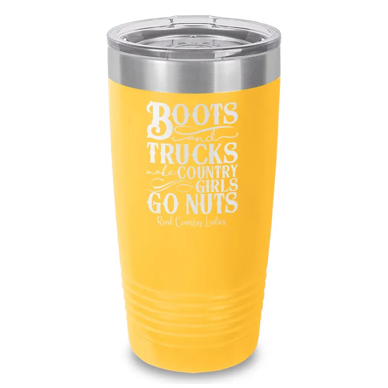 Boots And Trucks Laser Etched Tumbler