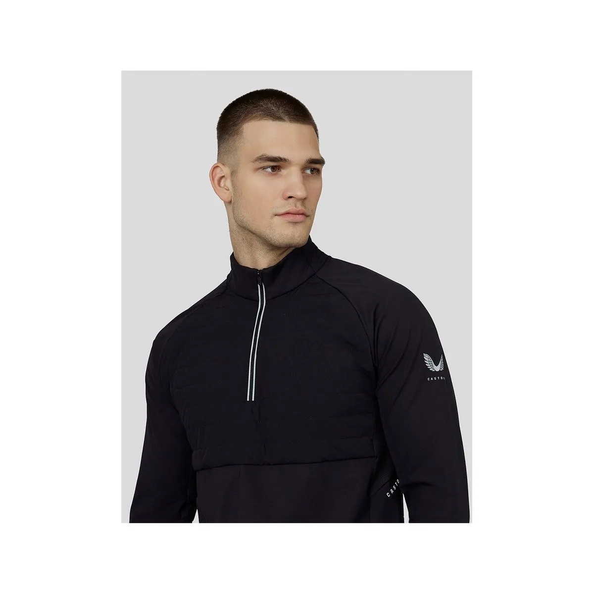 Castore Hybrid Quarter Zip Black