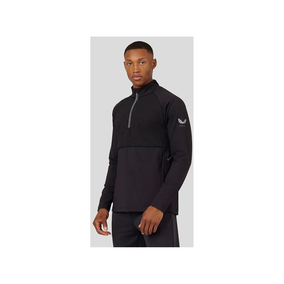 Castore Hybrid Quarter Zip Black