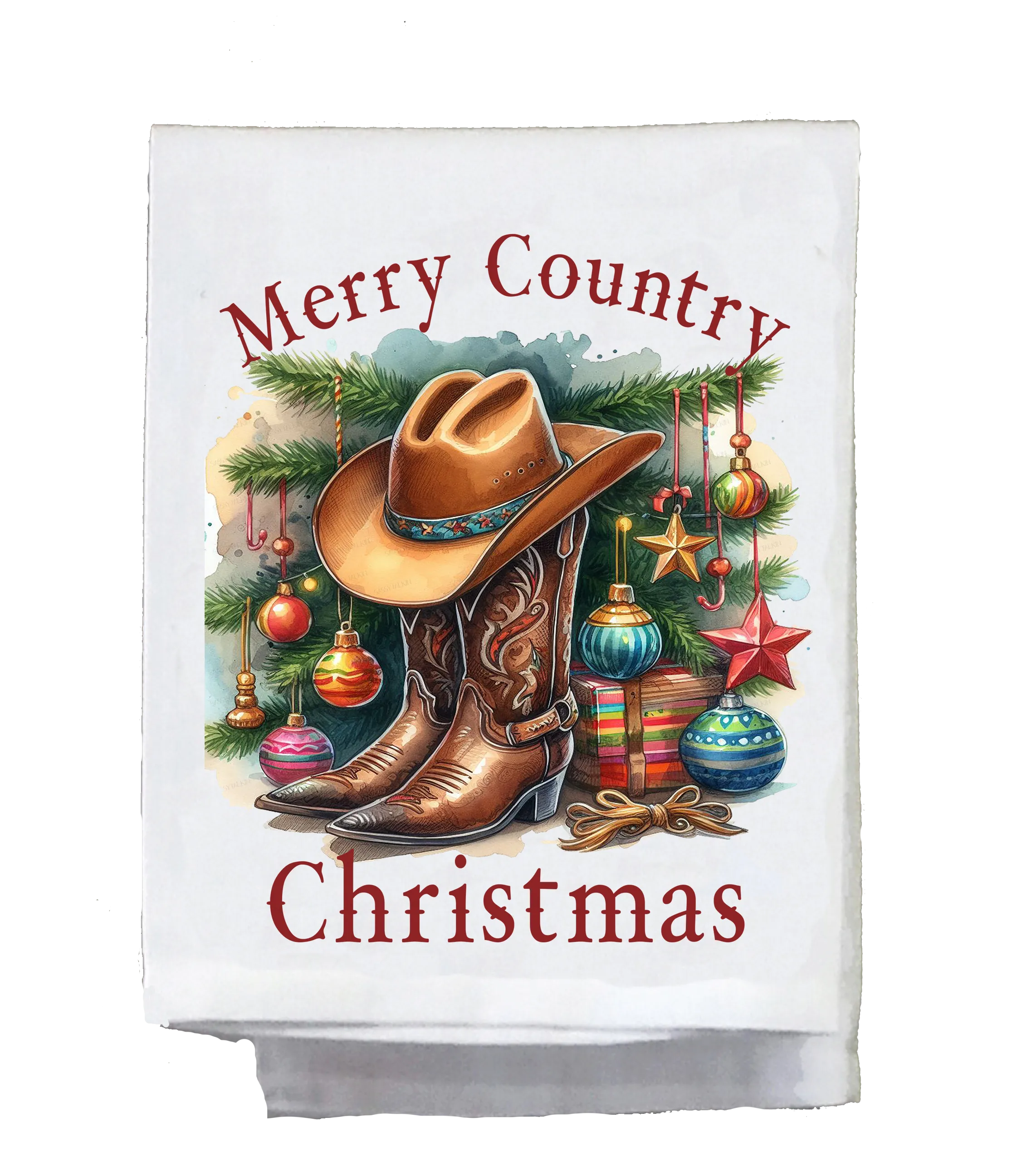 Christmas, Country, Boots and Hat