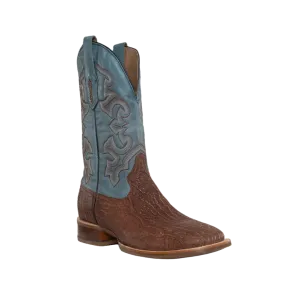 Corral Men's Honey Shark Wide Square Toe Blue Brown Boots