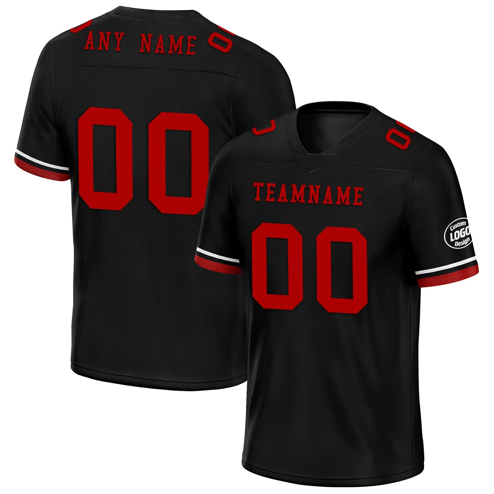 Custom Black Arizona Personalized Authentic Football Jersey FBJ02-D020263-1