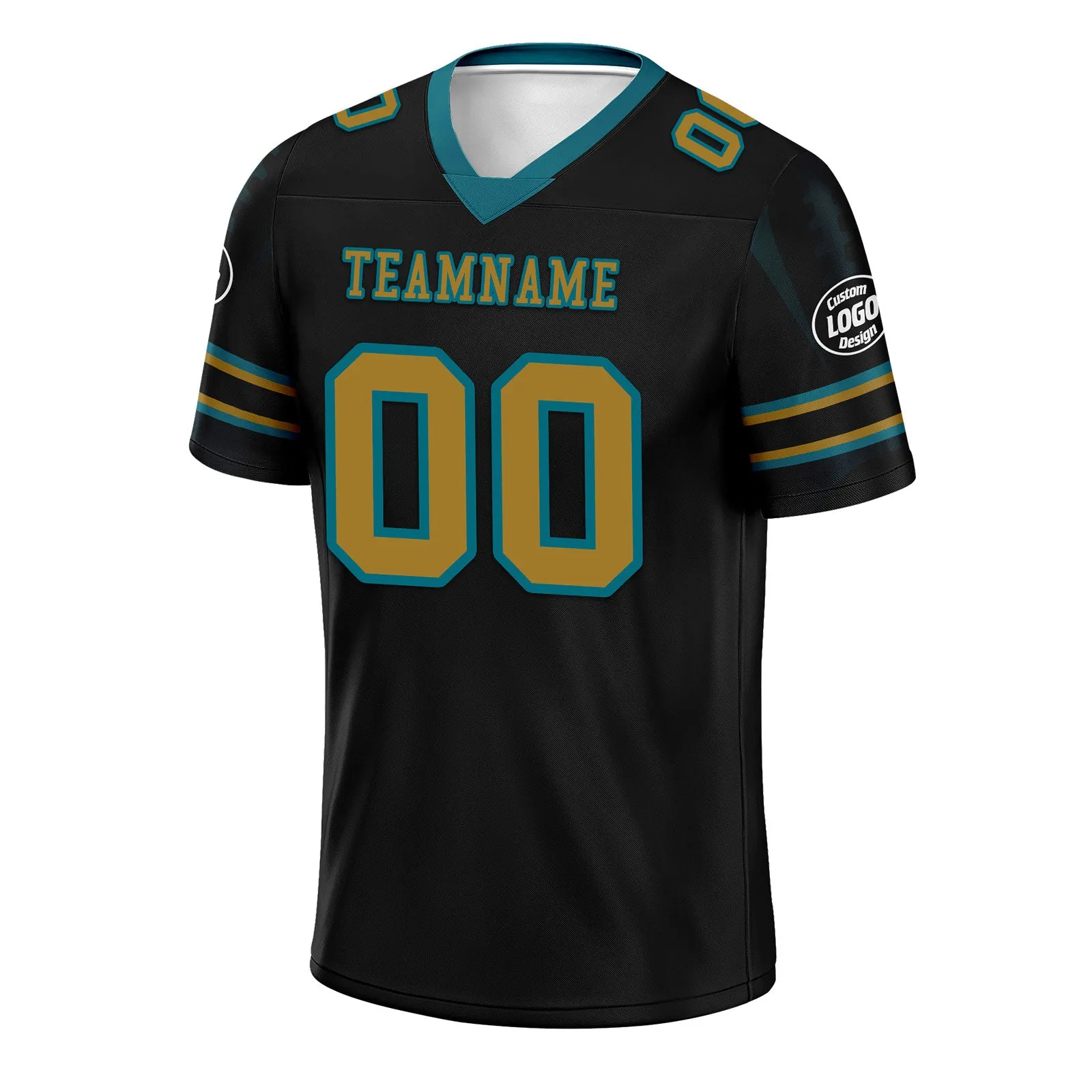 Custom Black Jacksonville Personalized Authentic Football Jersey FBJ02-D025033-17