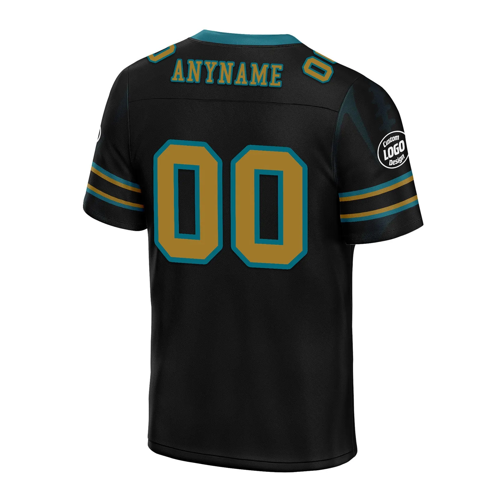 Custom Black Jacksonville Personalized Authentic Football Jersey FBJ02-D025033-17