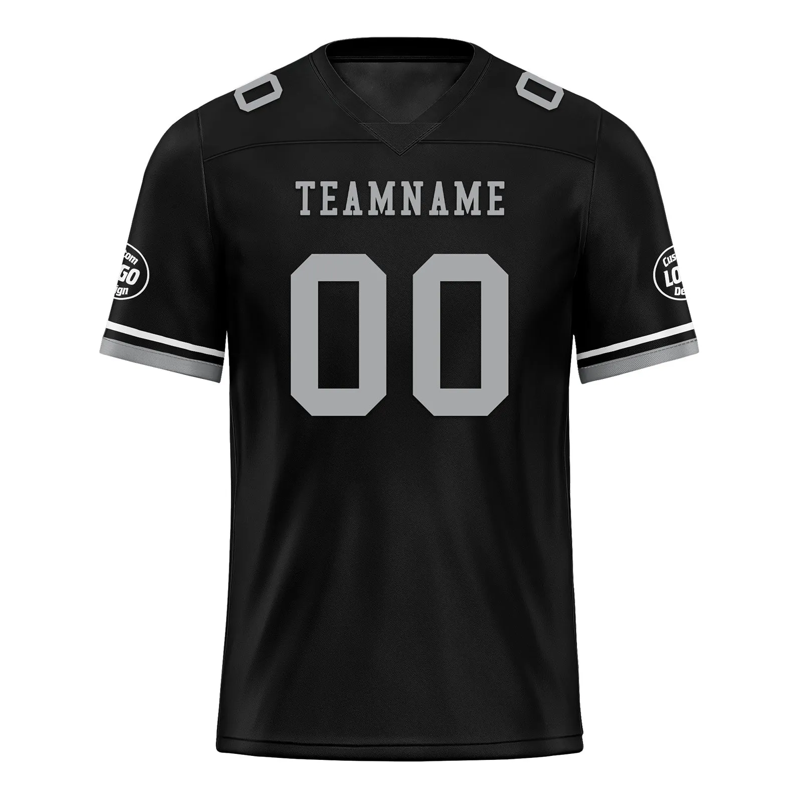 Custom Black Las Vegas Personalized Authentic Football Jersey FBJ02-D020263-20