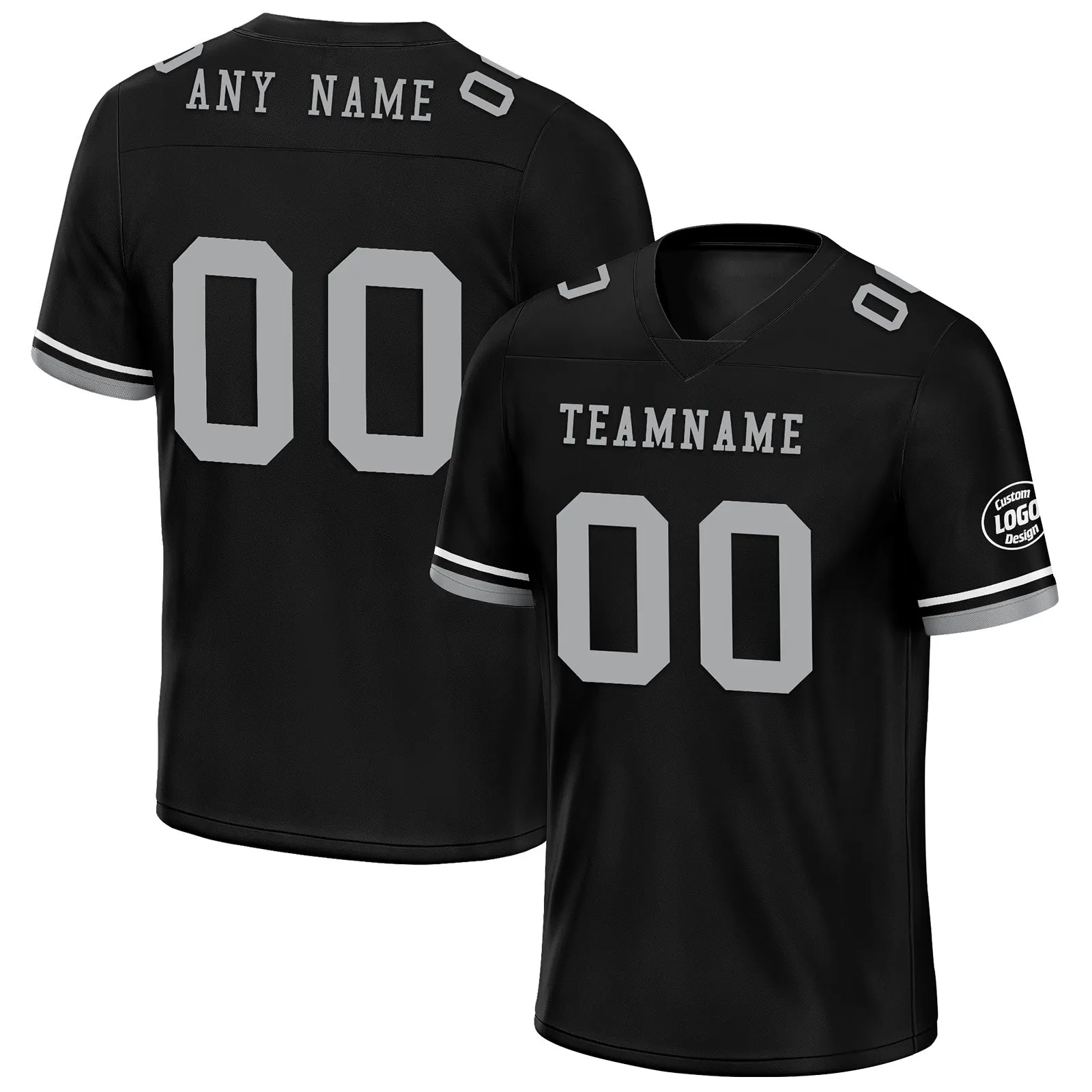 Custom Black Las Vegas Personalized Authentic Football Jersey FBJ02-D020263-20