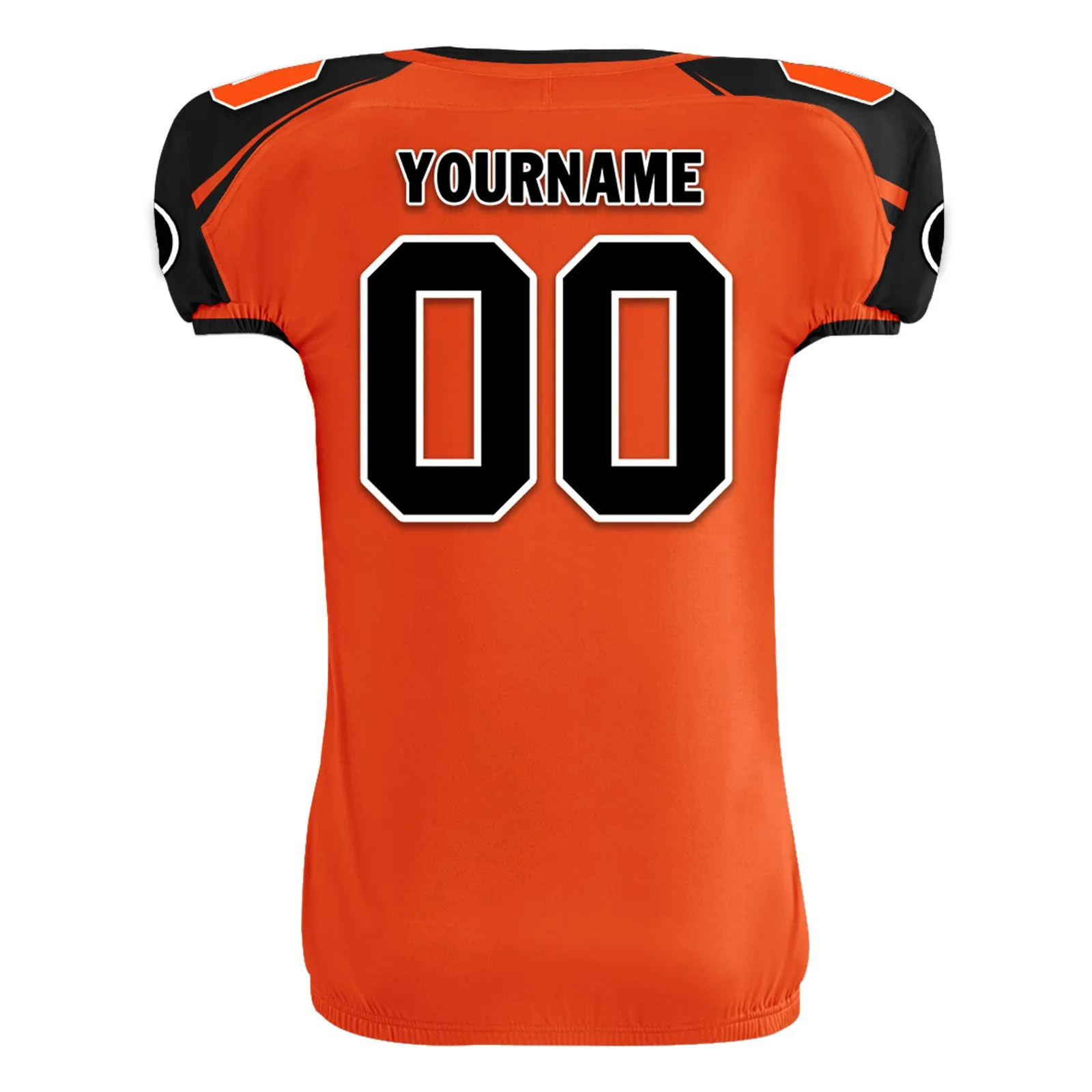 Custom Black Orange Ohio High-Performance American Football Jersey FBJ06-D023001-6