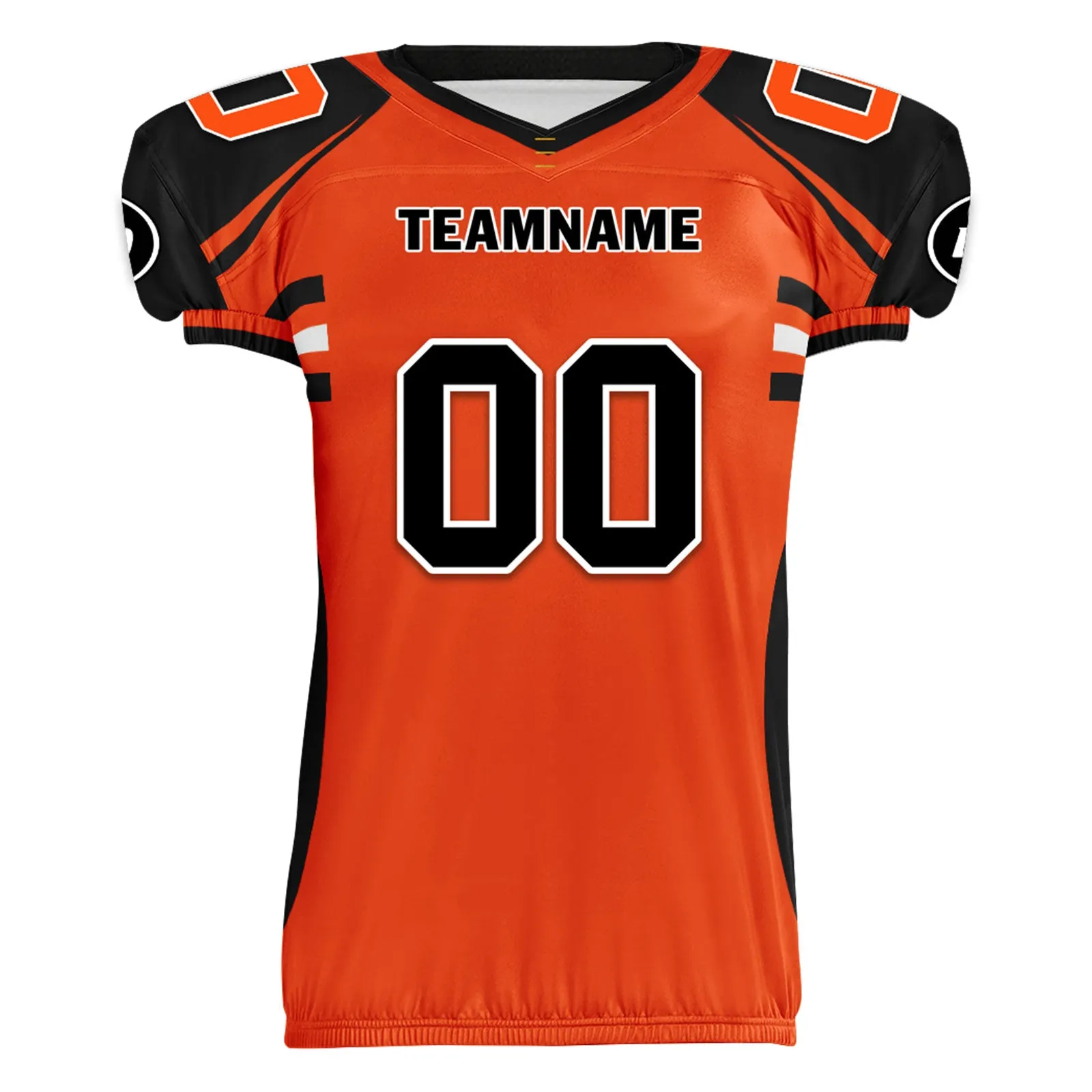 Custom Black Orange Ohio High-Performance American Football Jersey FBJ06-D023001-6