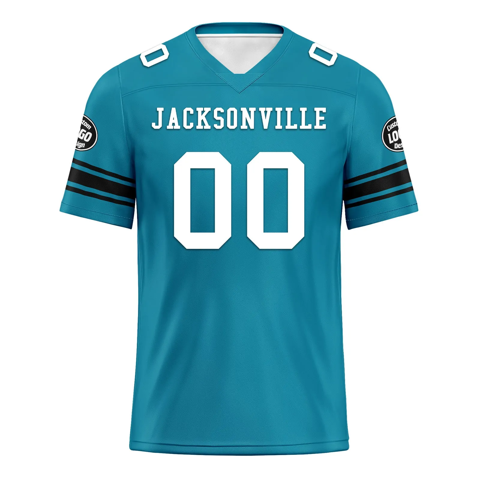 Custom Green Jacksonville Personalized Authentic Football Jersey FBJ02-D020256-25