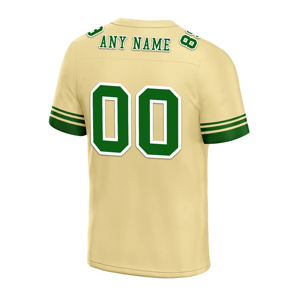 Custom Yellow Hawaii Green Personalized Authentic Football Jersey FBJ02-bc0fa9b