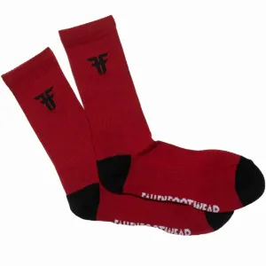 Fallen Footwear Trademark Socks - Red / Black