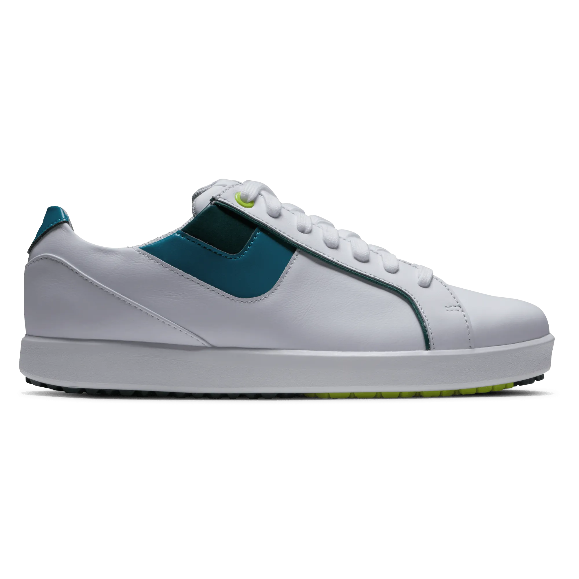 Footjoy Links Ladies Golf Shoes - White/Green/Blue