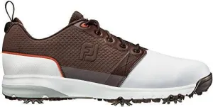 FootJoy Men's ContourFIT-Previous Season Style Golf Shoes White 11.5 W Brown, US