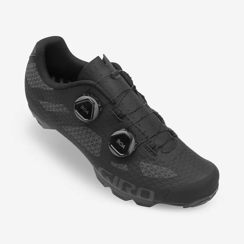 Giro Sector Dirt Shoes - Black/Dark Shadow - Size 46