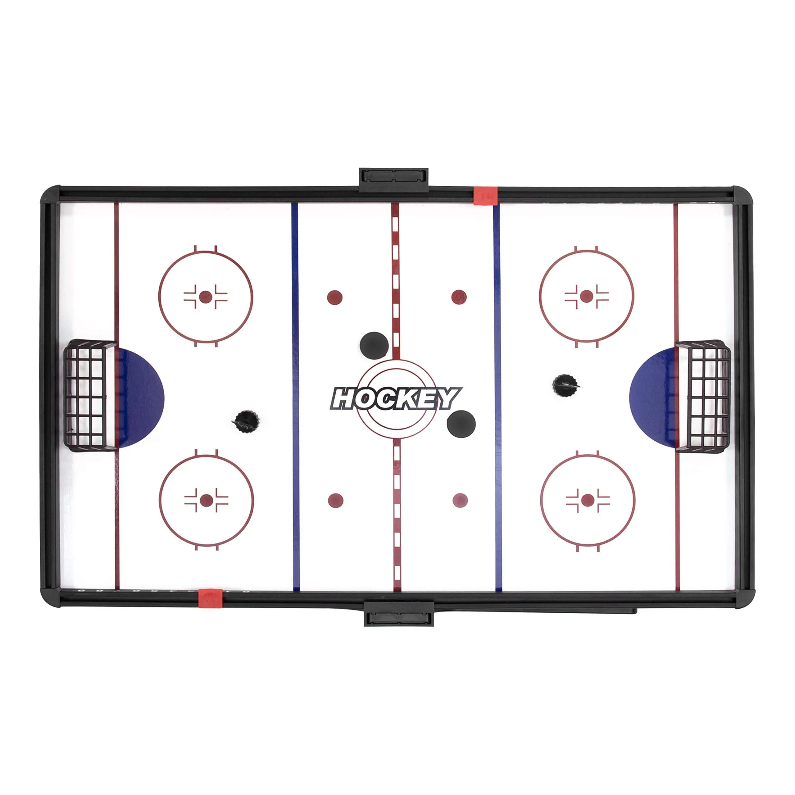 Global Gizmos 55649 2 in 1 Magnetic Game Football & Air Hockey | Easy to Assemble - Ideal for Home or Travel | Sliding Scoreboard | Portable Sports Table