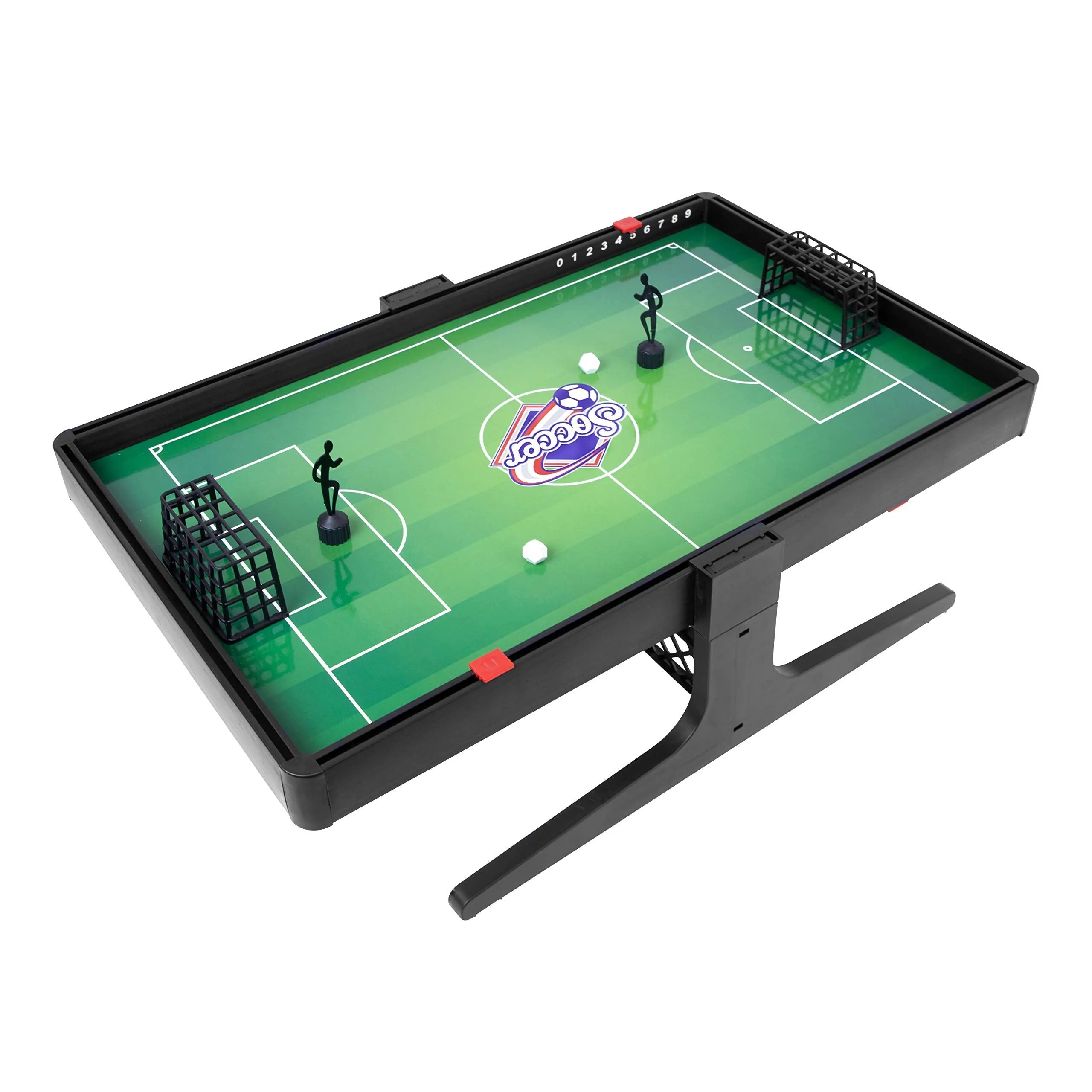 Global Gizmos 55649 2 in 1 Magnetic Game Football & Air Hockey | Easy to Assemble - Ideal for Home or Travel | Sliding Scoreboard | Portable Sports Table