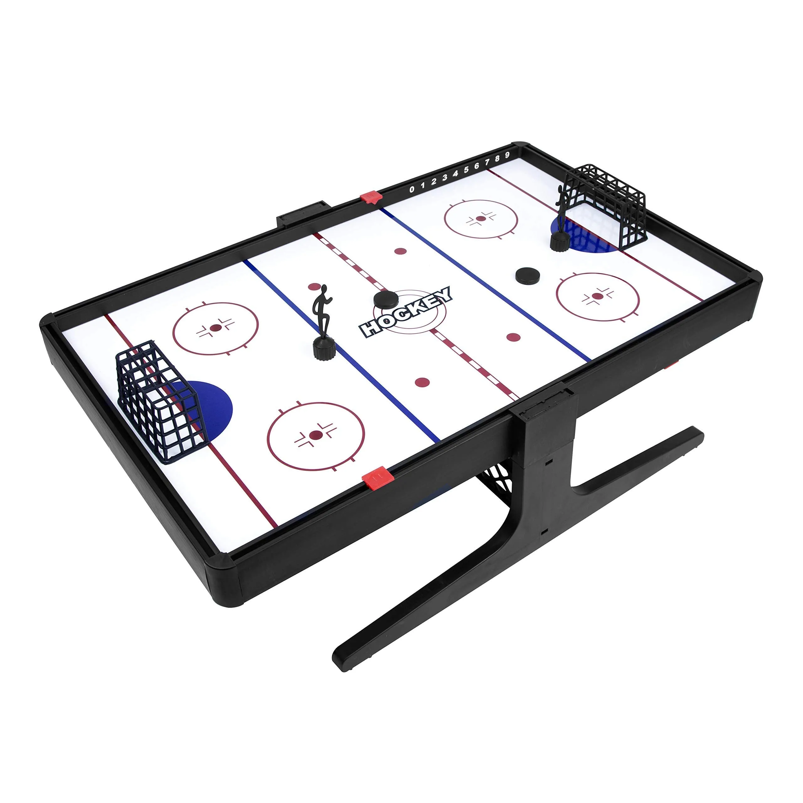 Global Gizmos 55649 2 in 1 Magnetic Game Football & Air Hockey | Easy to Assemble - Ideal for Home or Travel | Sliding Scoreboard | Portable Sports Table