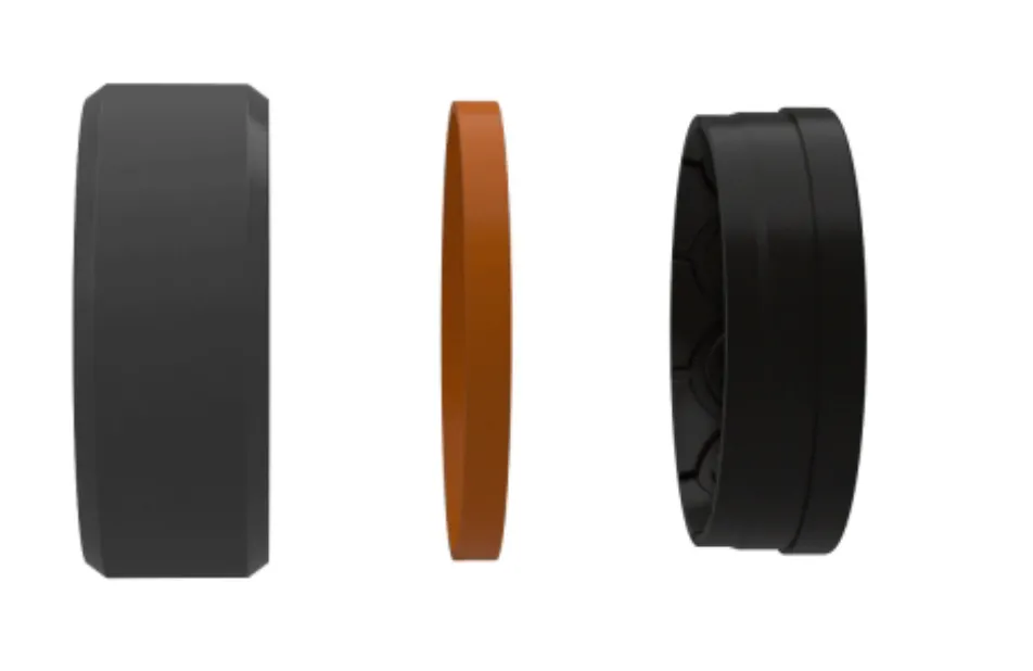 Groove Ring® Zeus Edge Deep Stone Grey Ring