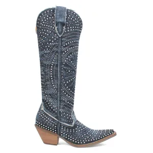 Honkytonk Honey Rhinestone Snip Toe Pull On Cowboy Boots