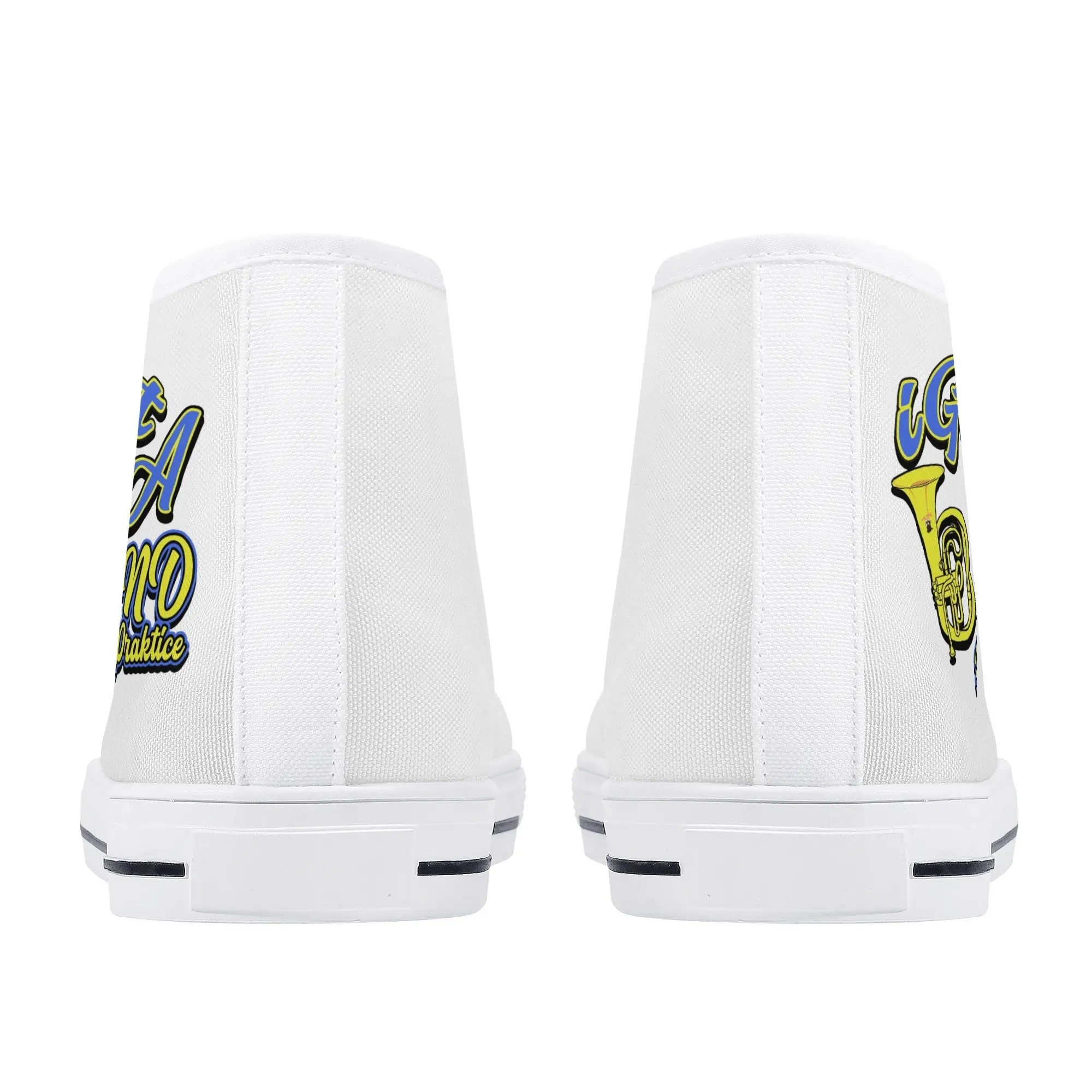 i Got Band Practice Womens High Top Canvas Shoes - Customized Tongue
