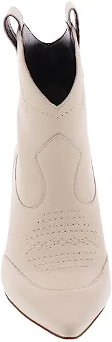 Jessica Simpson Nelda Chalk Stitched Pull On Almond Toe Kitten Heel Ankle Boots