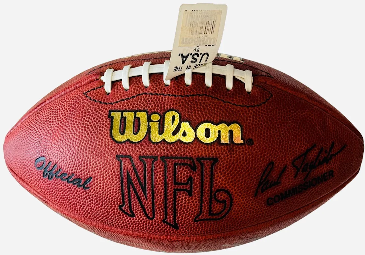 Michael Playmaker Irvin HOF 2007 Autographed Official NFL Football (JSA)