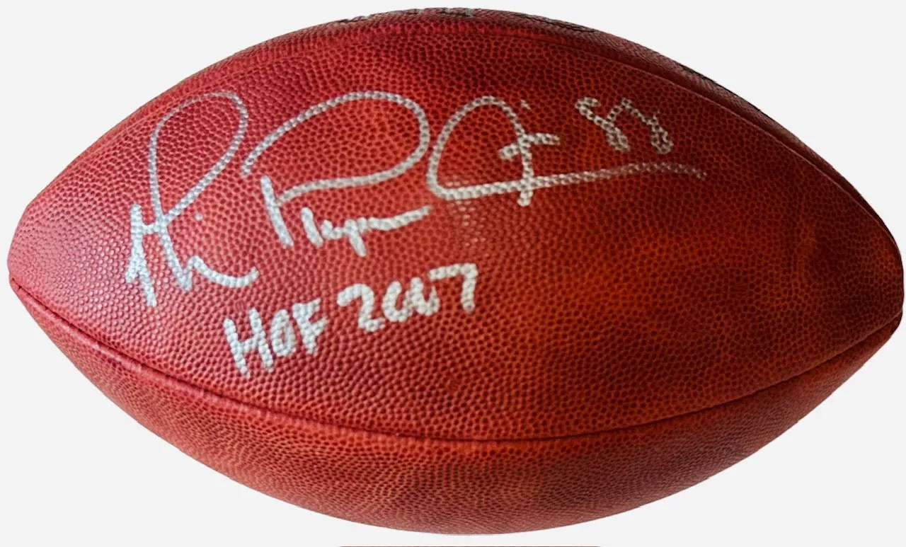 Michael Playmaker Irvin HOF 2007 Autographed Official NFL Football (JSA)