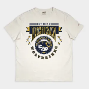 Michigan Wolverines 1980s Retro Vintage Heavyweight Tee