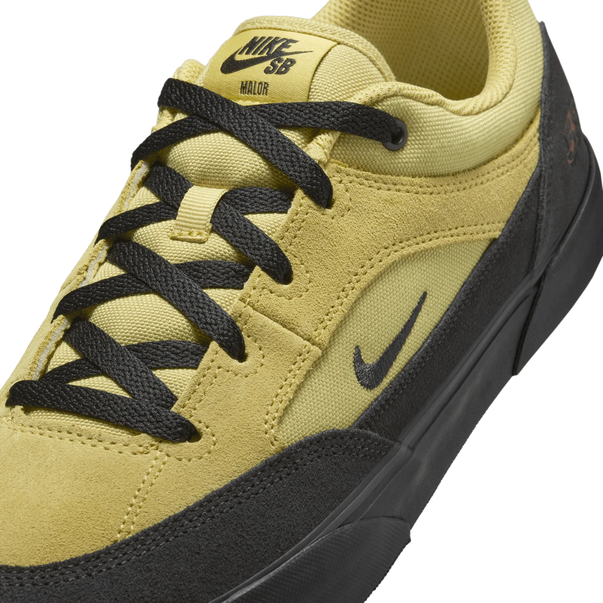 Nike SB Malor Team Edition Skateboard Shoe - Buff Gold/Black-Black-Cinnamon