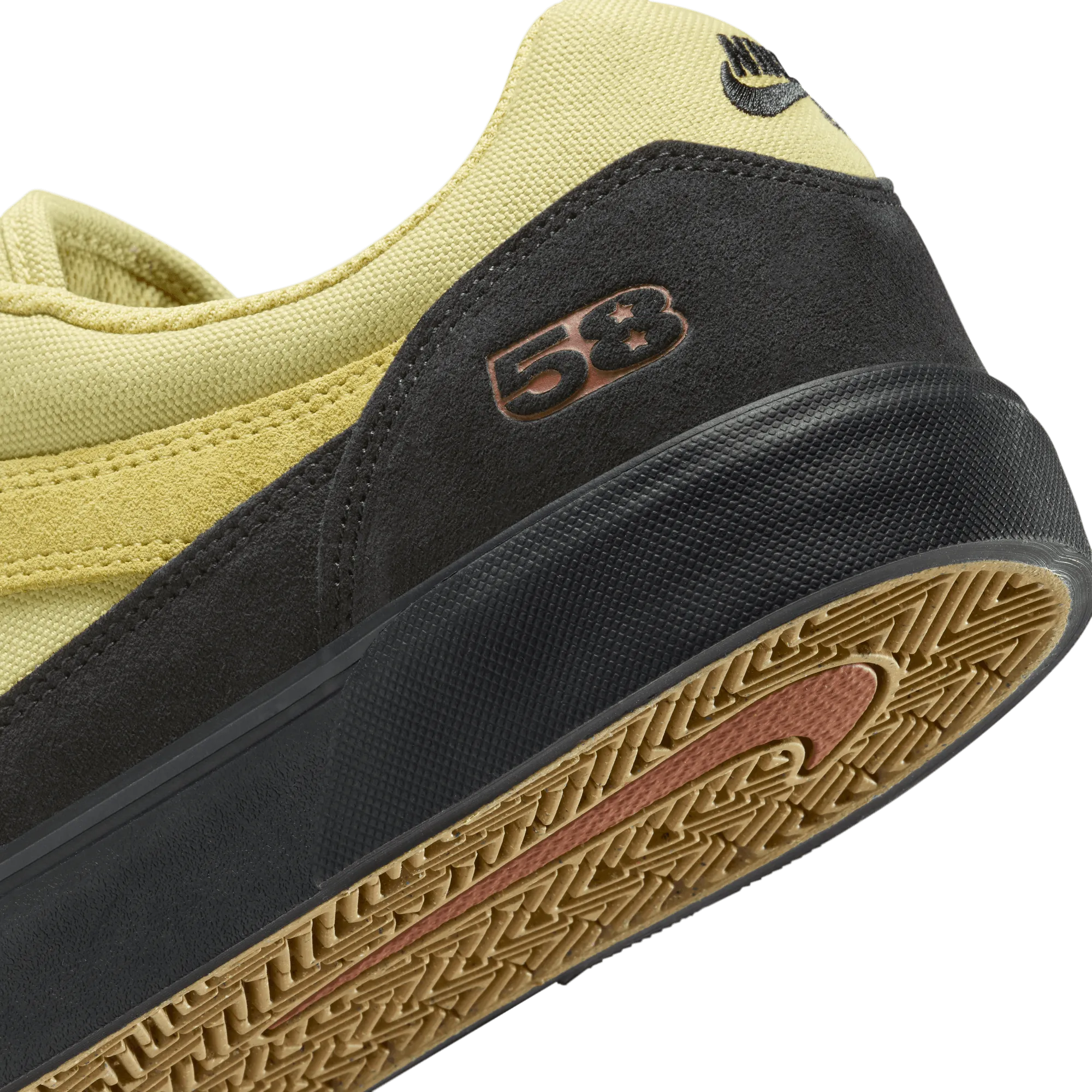 Nike SB Malor Team Edition Skateboard Shoe - Buff Gold/Black-Black-Cinnamon