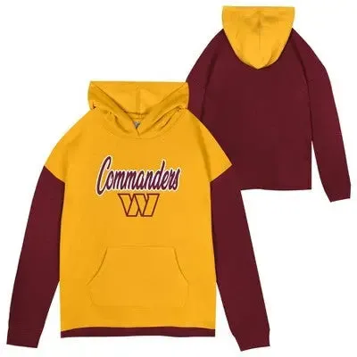 Open Box - NF Washington Commanders Girls' Fleece Hooded Sweatshirt