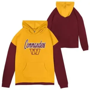 Open Box - NF Washington Commanders Girls' Fleece Hooded Sweatshirt