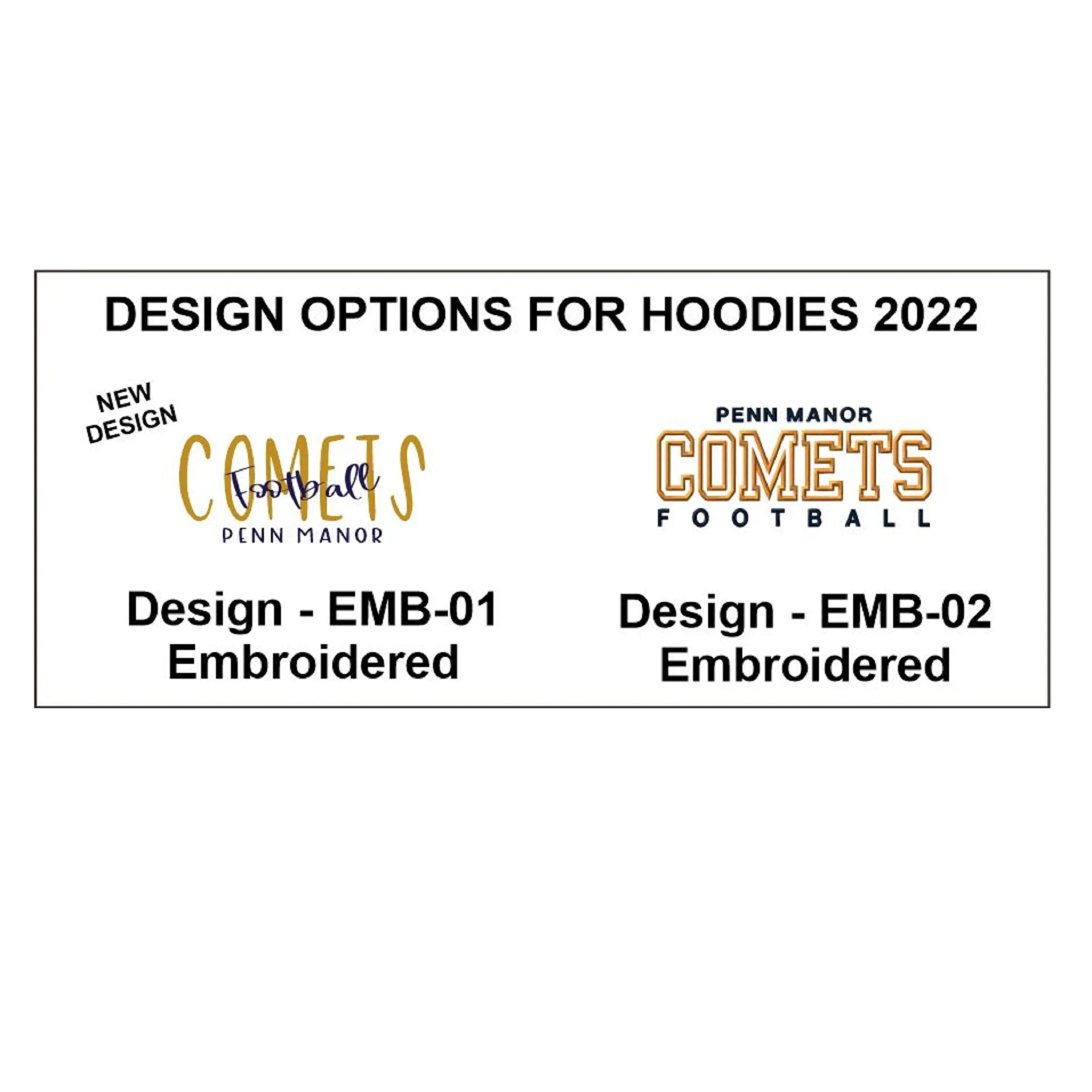 PMJC Embroidered Football Hoodie