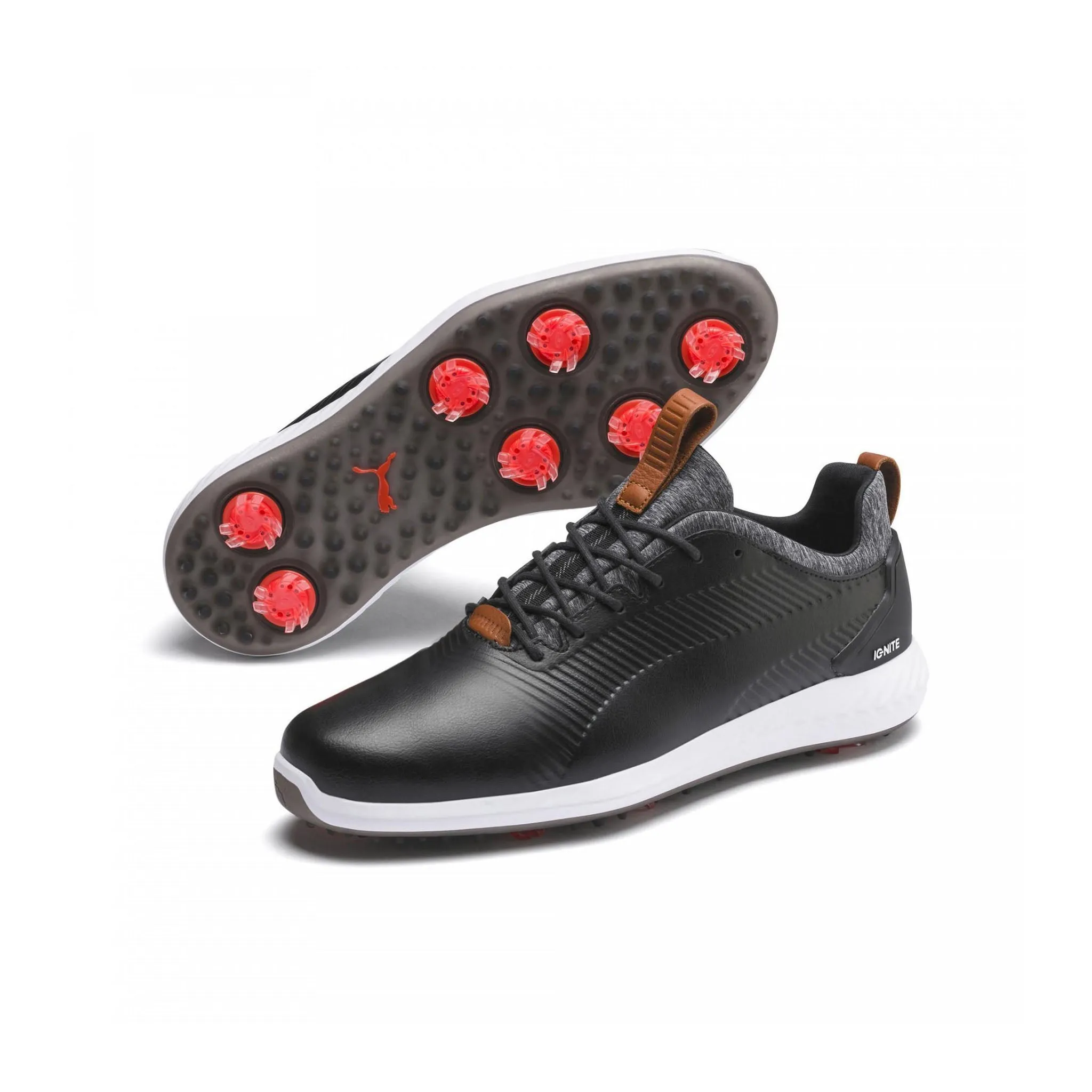 Puma Power Adapt 2.0 Mens Black Golf Shoes